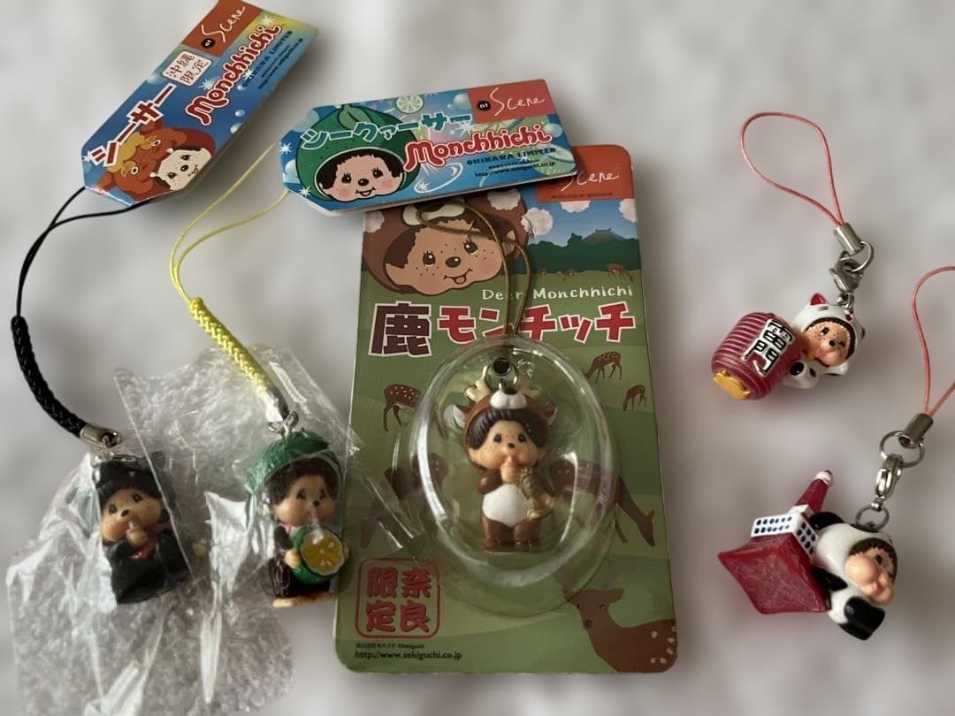 ご当地モンチッチ　ストラップ5種類セット