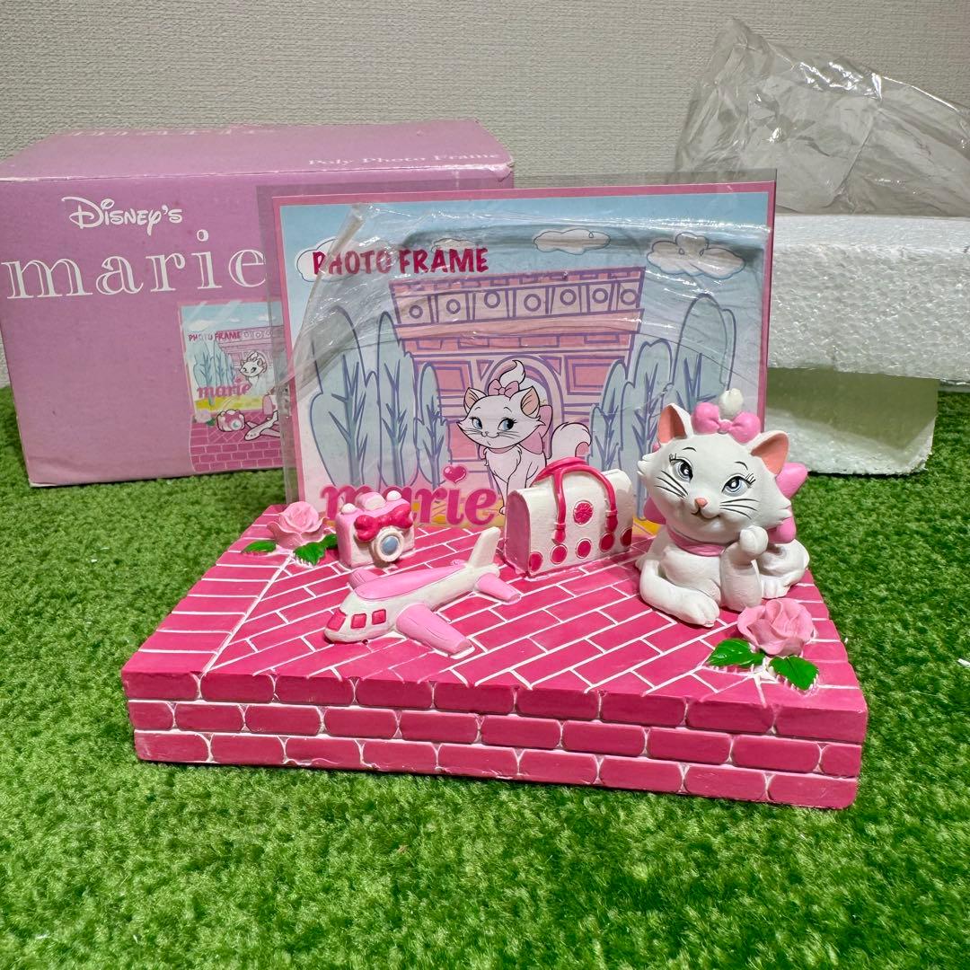 レア　ディズニー　おしゃれキャット　マリー　置物　フォトフレーム　フィギュア