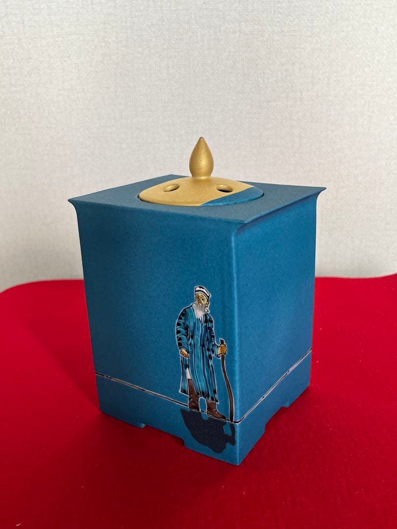 武腰一憲 サマルカンドブルー 香炉 『色絵 遠い日 香器 静夜』 K375