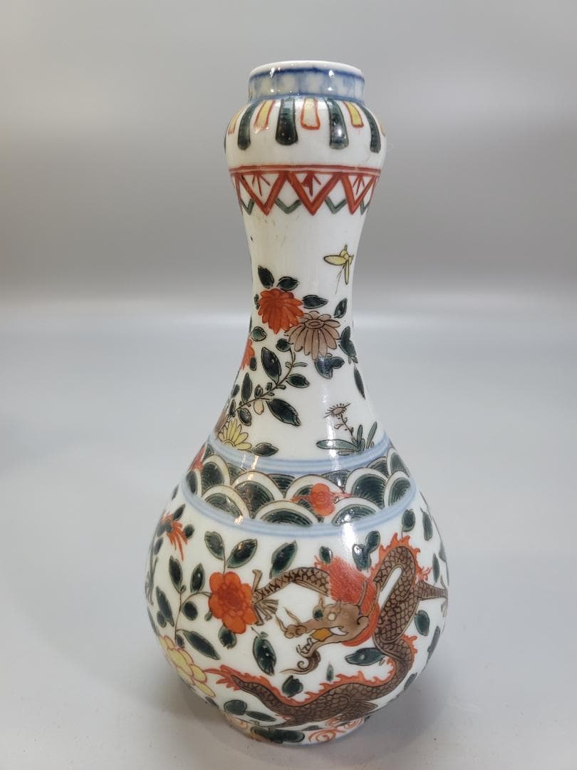 中国美術 萬暦赤絵 瓶 骨董品