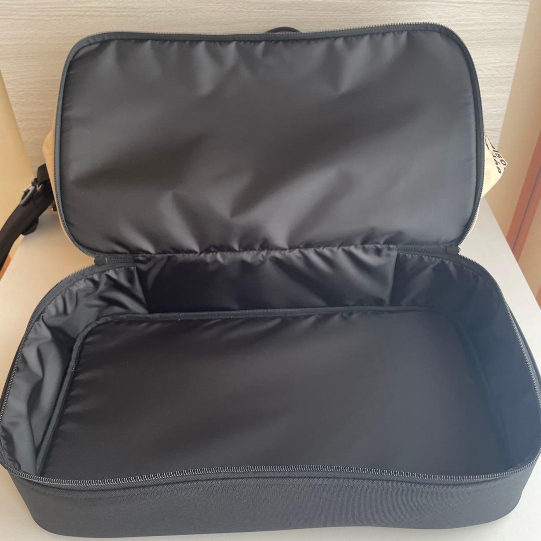 ルコックスポルティフゴルフ ボストンバッグ 二槽式 ベージュブラック