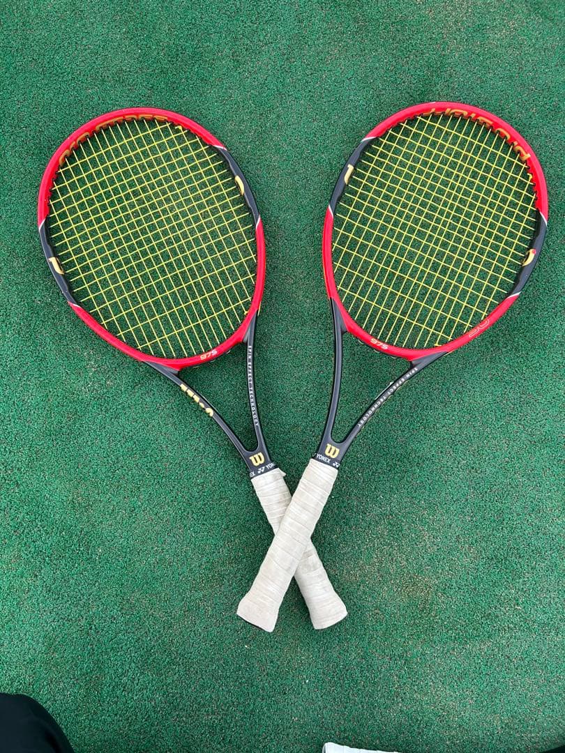 Wilson Prostaff 975 硬式テニスラケット 赤黒