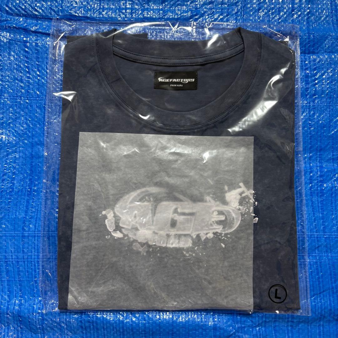 Age Factory Tシャツ　Faded Blue