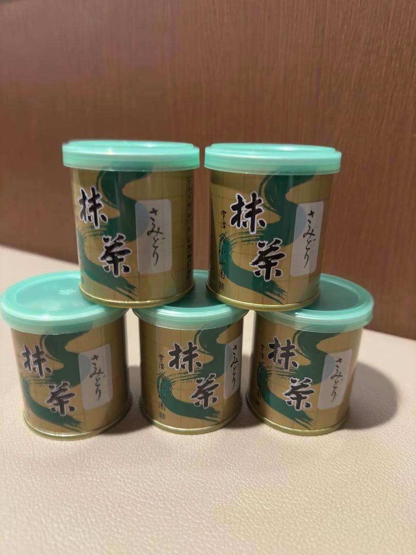 NEWDATE 宇治抹茶　山政小山園さみどり　30g 5缶セットSAMIDORI