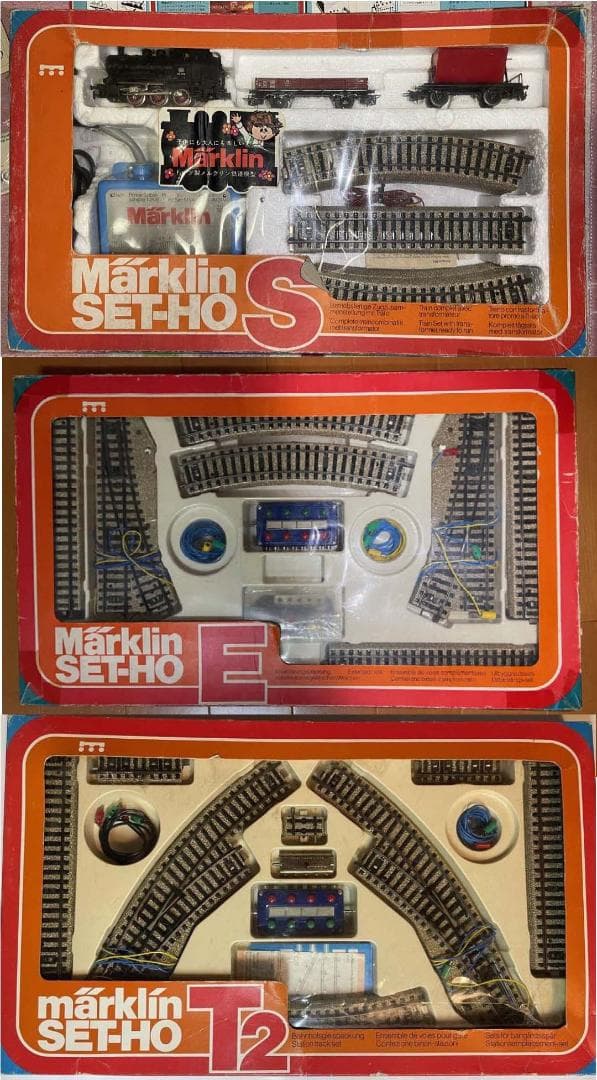 Marklin 鉄道模型 3ｘ SET HO：S+E+T2