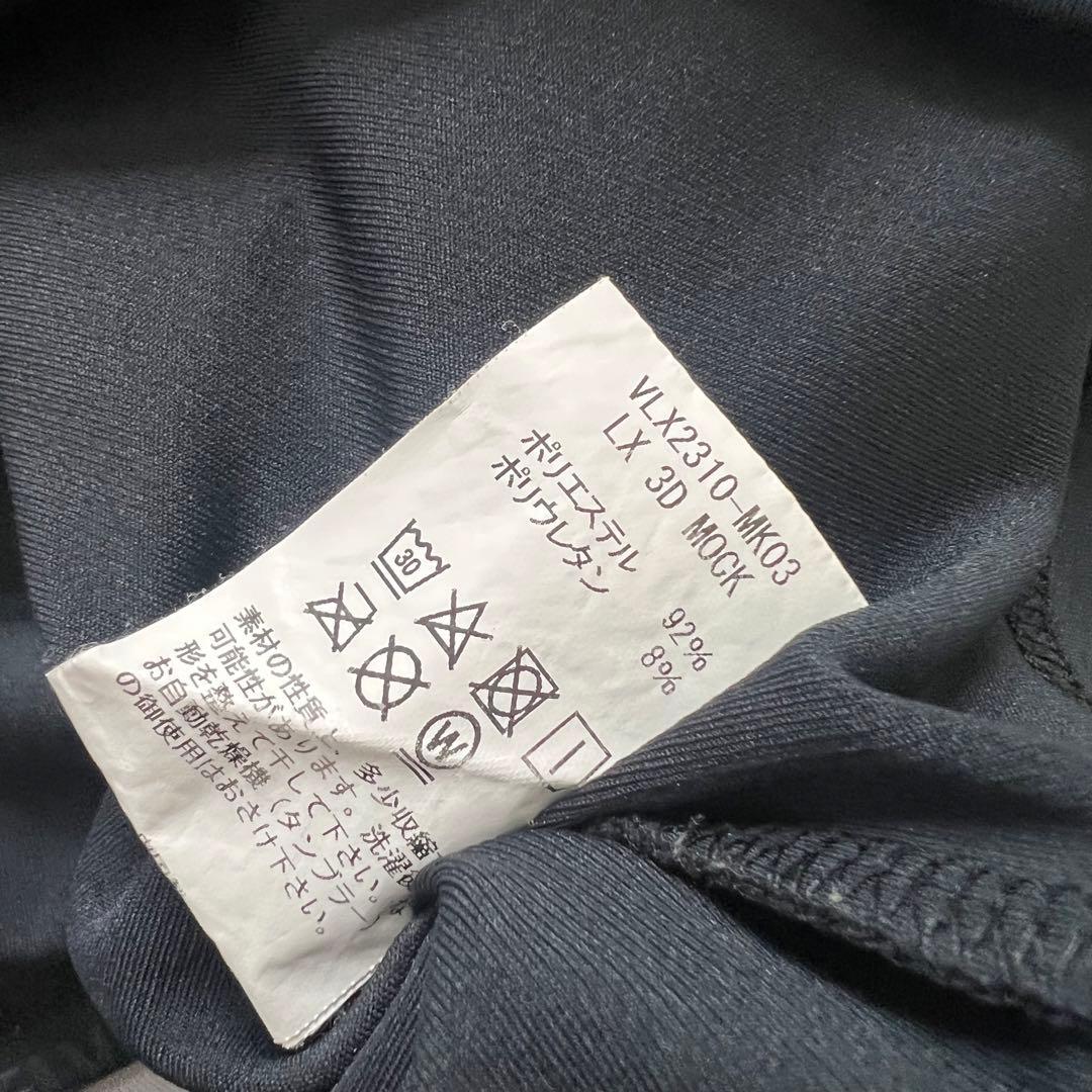 V12 LX 3D MOCK モックネック　現行　メンズ　半袖シャツ　黒　L