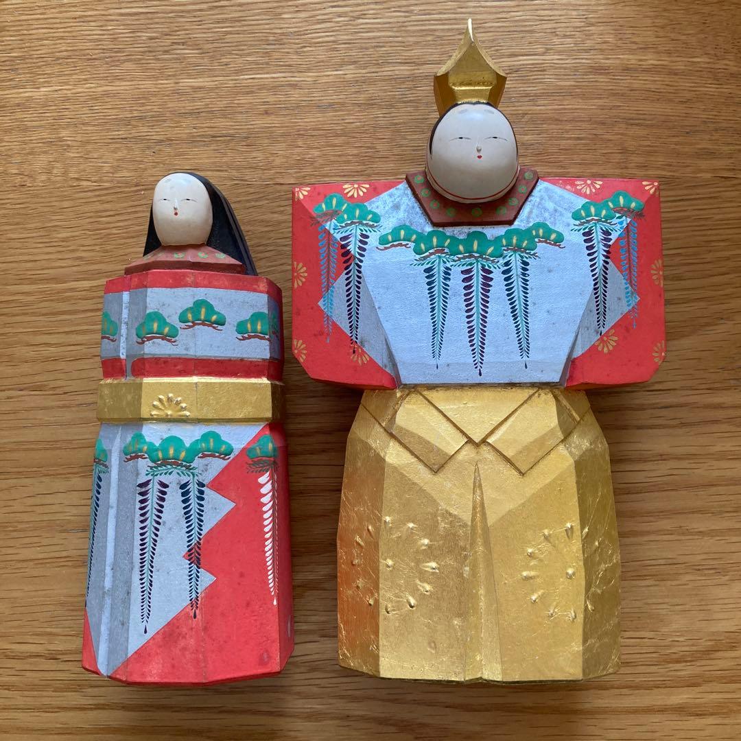 雛人形 一刀彫