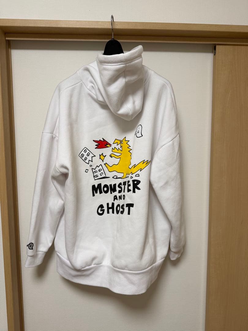 PEOPLE 1 怪獣とゴースト　白パーカー