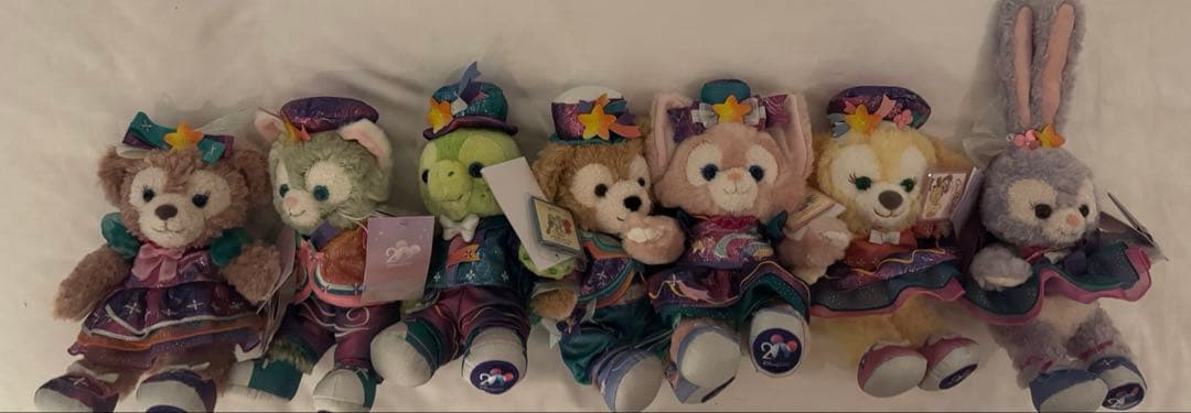 香港ディズニーランド　ダッフィーアンドフレンズ　ぬいぐるみセット　Disney