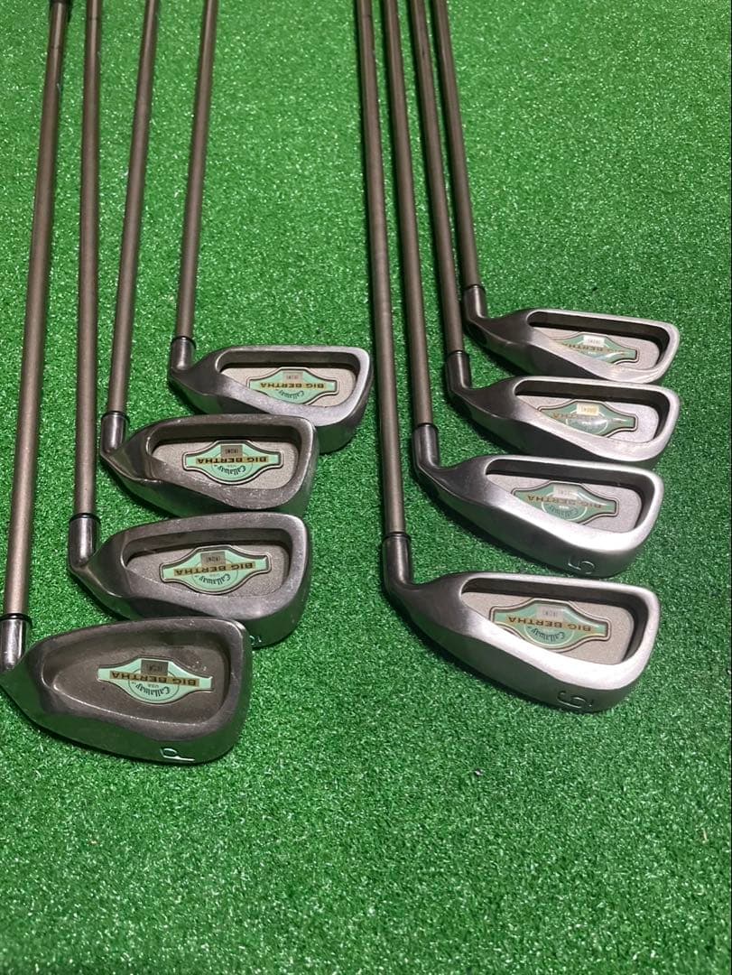 キャロウェイ初代ビッグバーサレディースアイアンセット3〜9.P合計8本