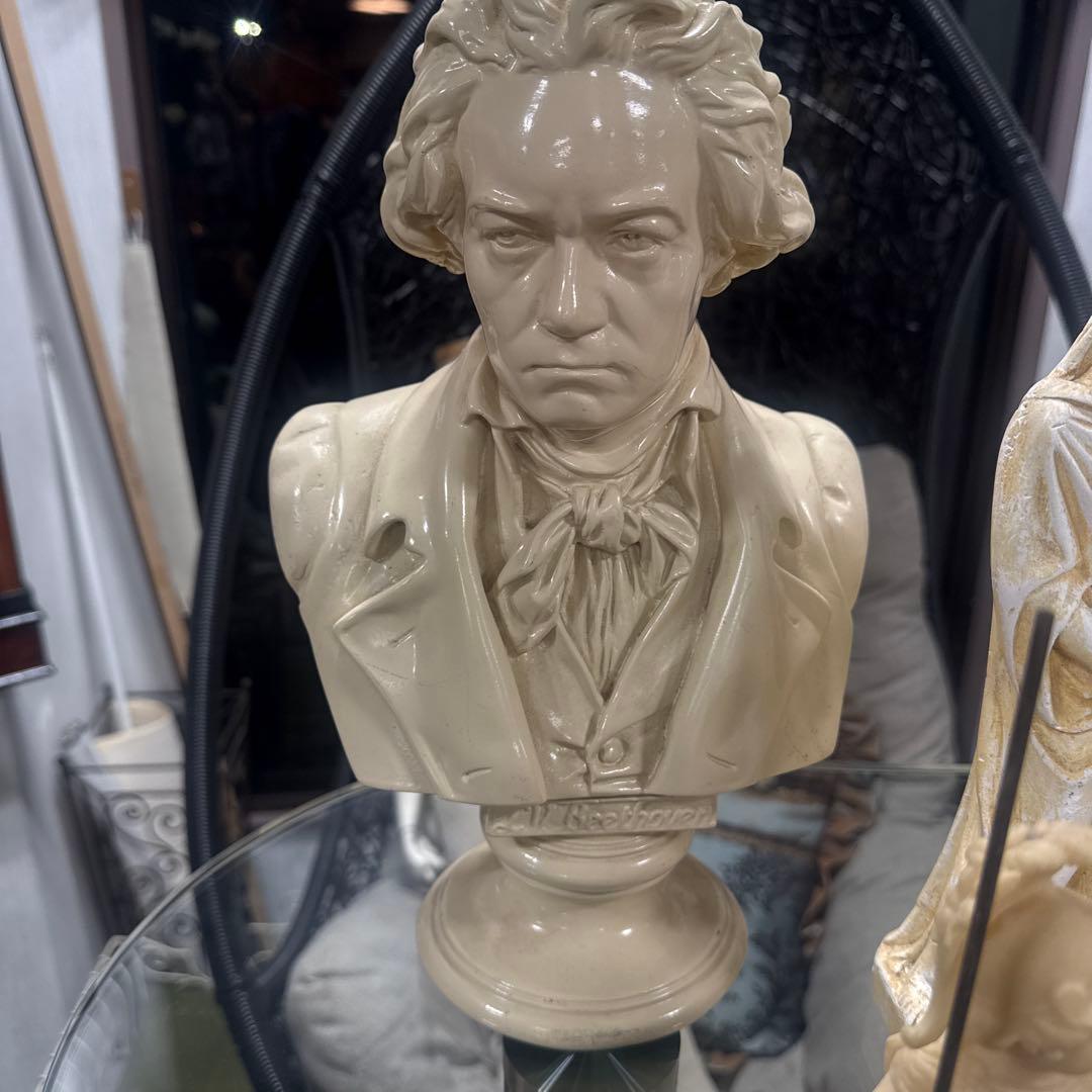 ベートーヴェン bust 陶器像 約20cm