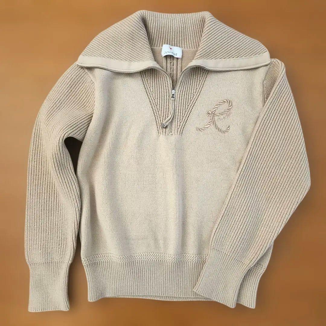 JUN&ROPE'　ジュンロペ　ゴルフウェア　ハーフジップニット