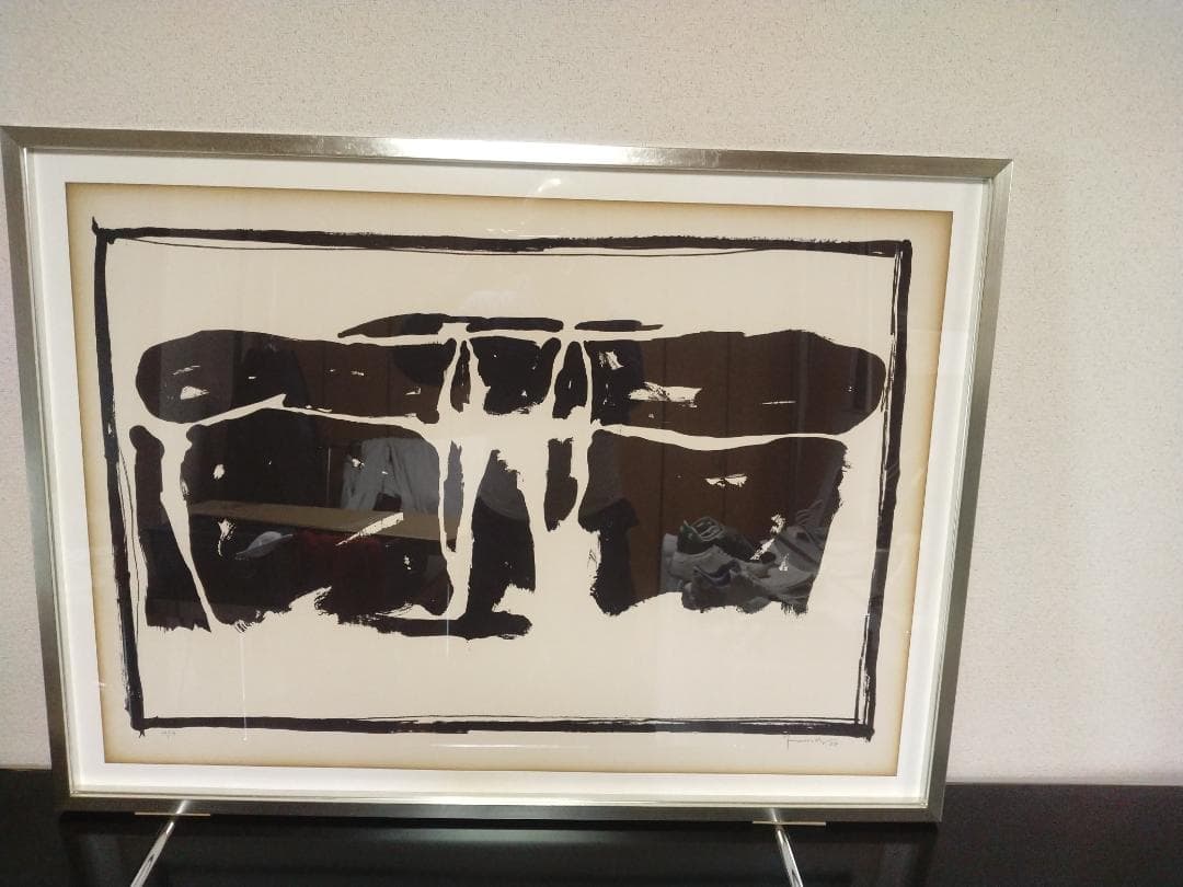 大型リトグラフ 額のサイズ 縦 80cm 横109.5cm