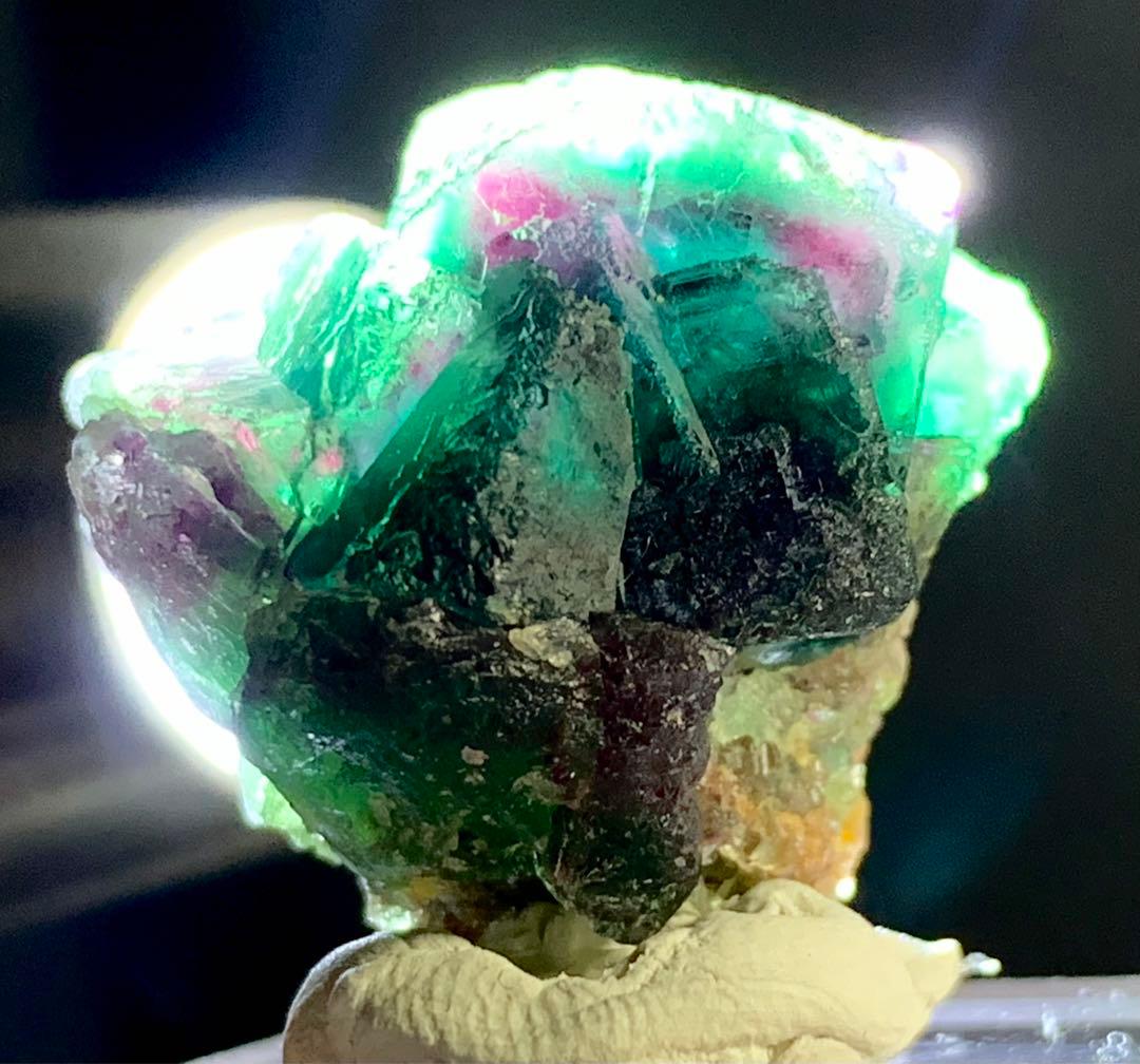【奇跡のトリカラー】オコルス フローライト 標本
