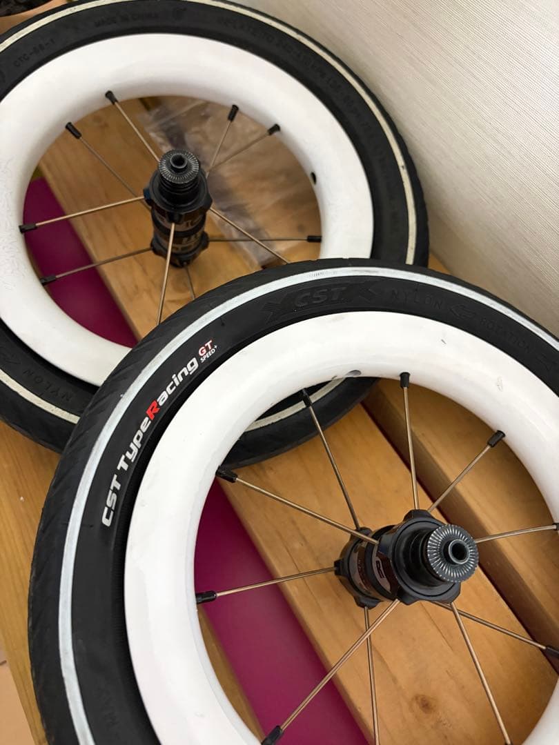 【中古】DATI 9 ホイール　カーボン　ランバイク　10本スポーク　現状