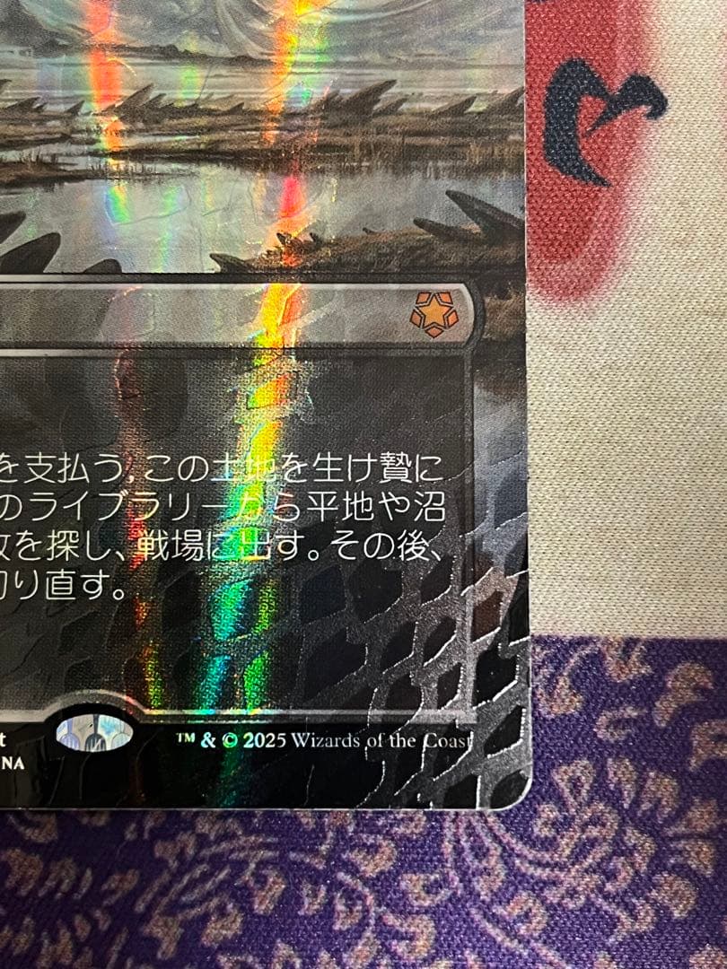 湿地の干潟 日本語　ドラゴンスケイル　FOIL