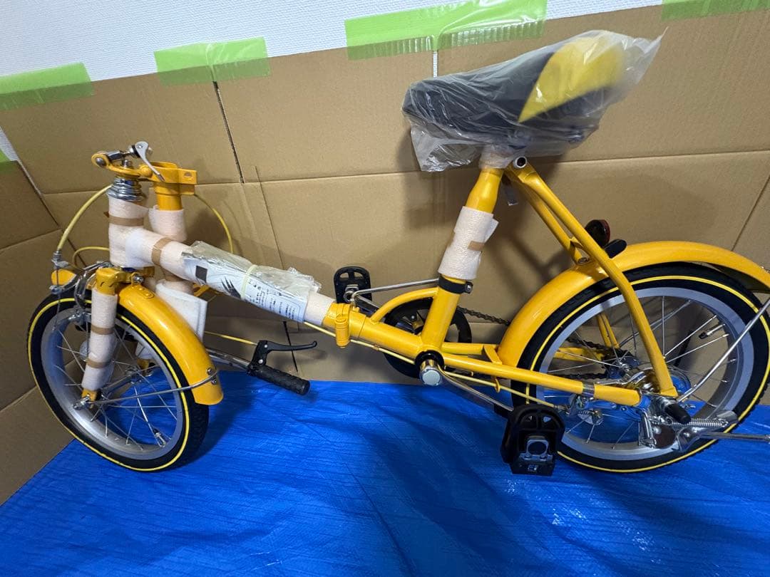 【堀川版】ATENZAアテンザ 折り畳み自転車　イエロー 16 新品未使用