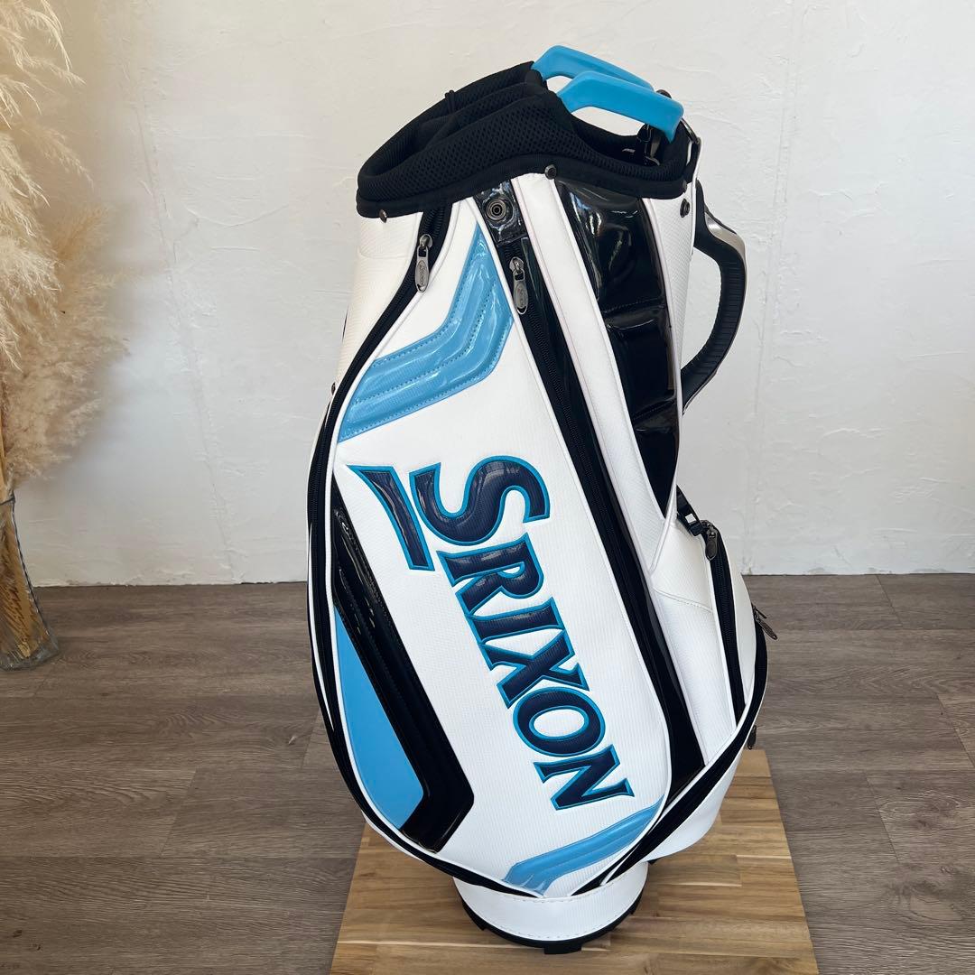 Srixon ゴルフキャディバッグ ホワイト/ブルー