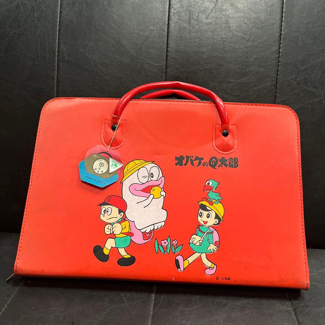 昭和レトロ　デッドストック　オバQ キャラクター バッグ
