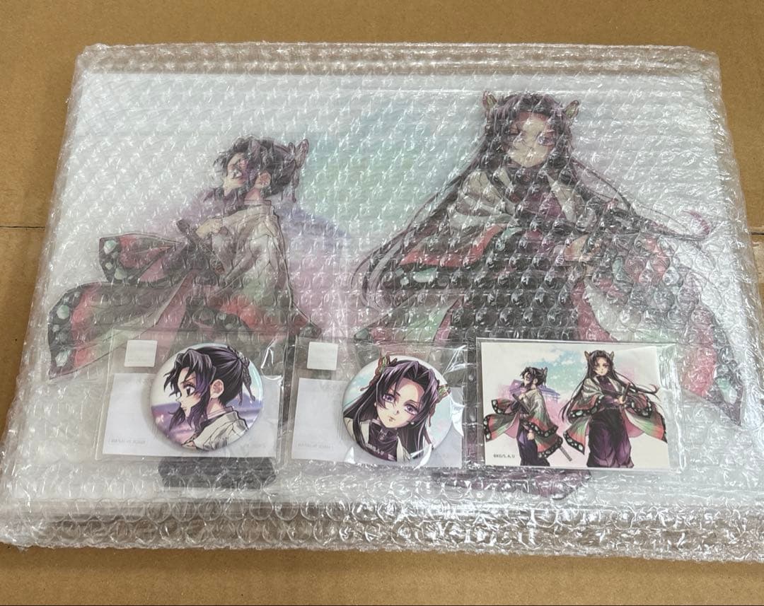 鬼滅の刃 C106 「繋ぐ」「しのぶとカナエ」 A賞 ビッグアクリルスタンド　他