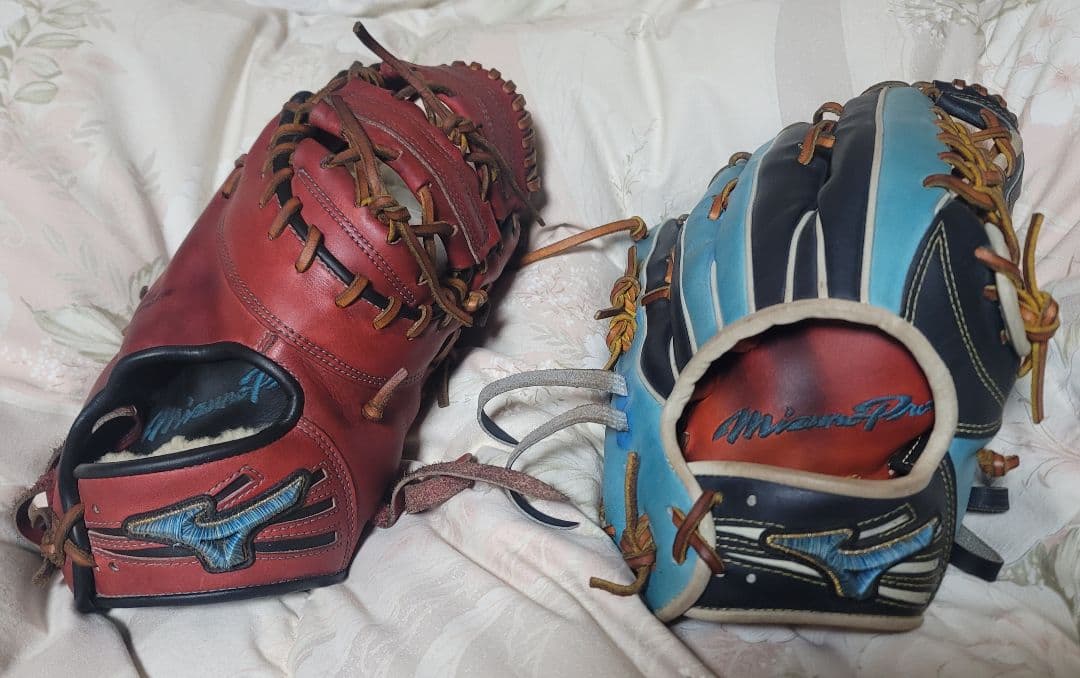 ミズノプロオプションオーダーグラブ&ファーストミット(ダイバーシティーブルー)