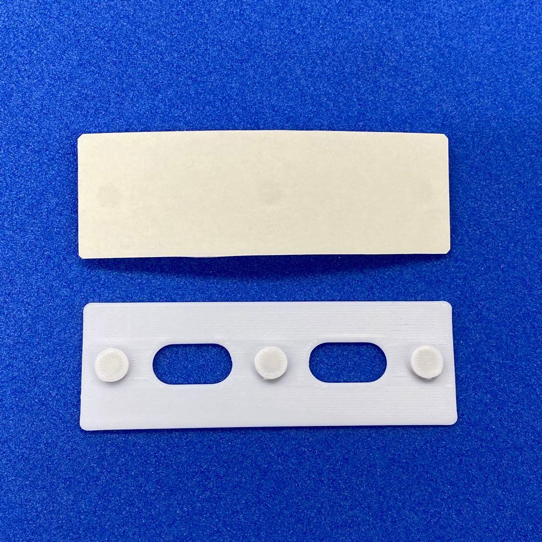 10個Set スポンサー用 マグネット式 ワッペン 取付プレート W95×H31