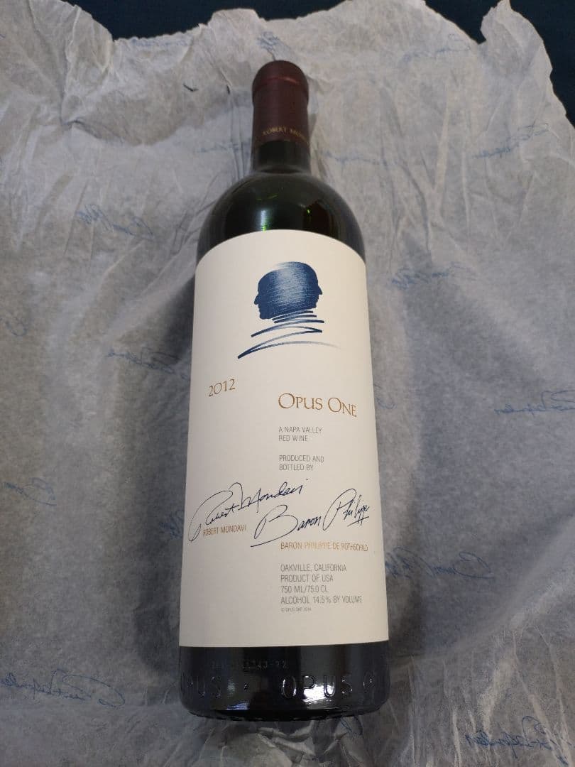【希少】ナパバレー 2012年オーパス・ワン赤ワイン750ml　ボトルID有