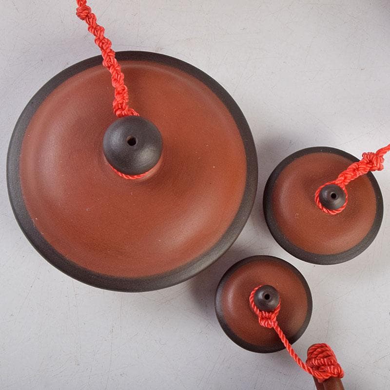 中国　荊渓恵孟臣製　 紫砂　朱泥　急須　茶壷　大中小3点まとめて　M　R9040