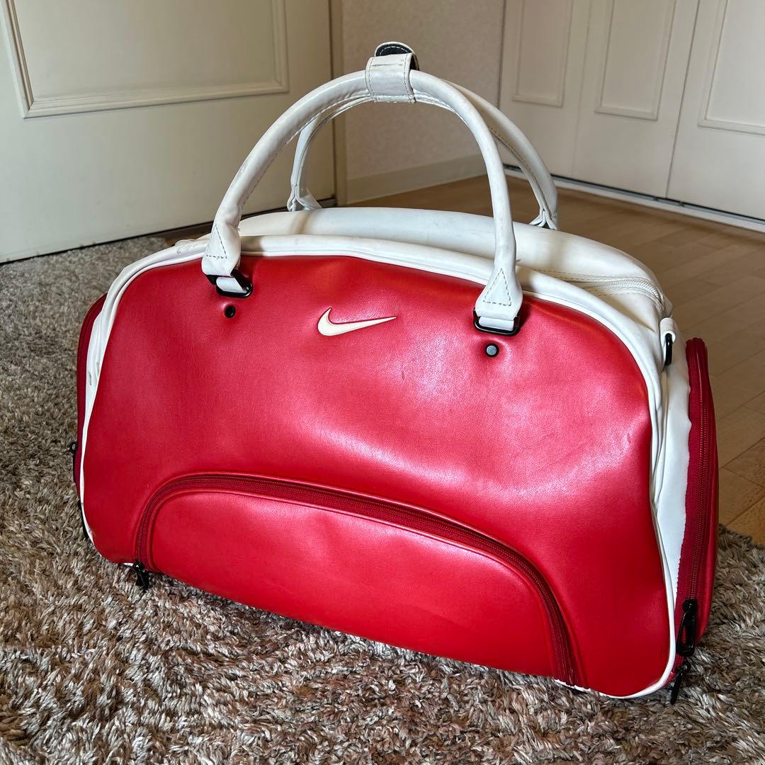 Nike ゴルフ　ボストンバック！赤と白 中型