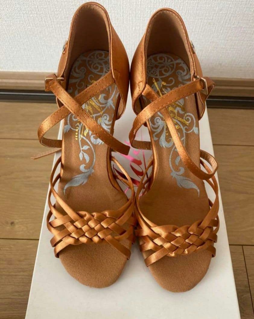 ads 社交ダンス ラテンシューズ 21.5 22 22.5 ヒール サンダル