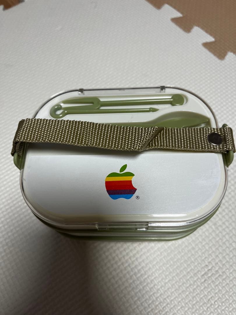 Apple 激レア　非売　レインボーロゴ　お弁当箱　新品未使用