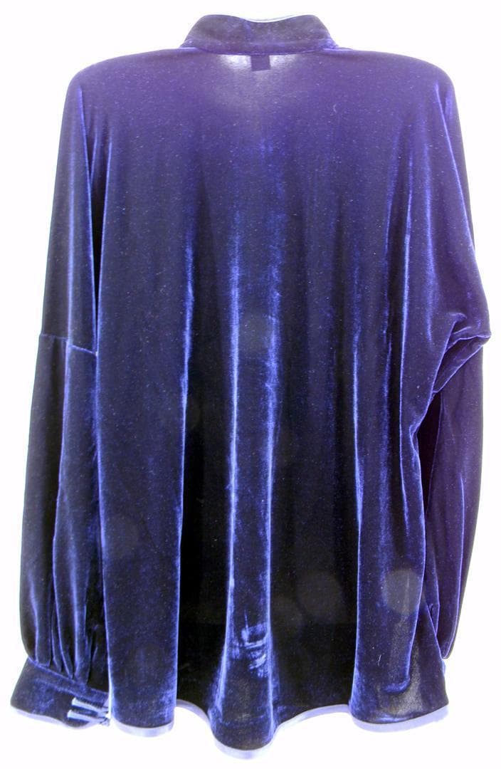 太極拳 ベロア調 太極服 上下 L サイズ 男女両用 藏青色【新品】