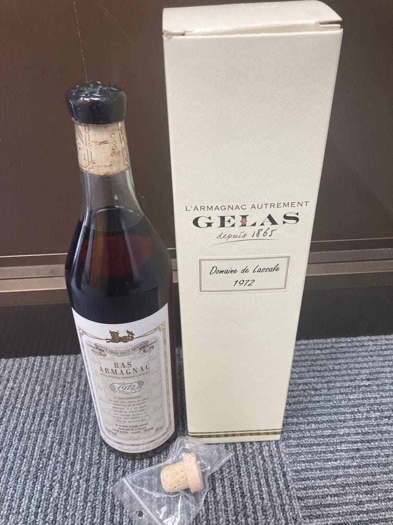 GELAS Bas Armagnac 1972年産 箱付き　ブランデー