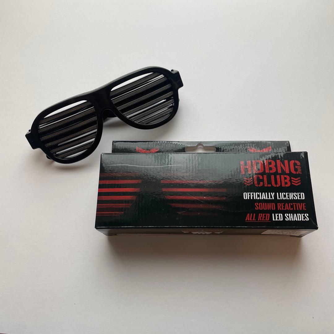 新日本プロレス エルファンタズモ サングラス 【ALL RED】