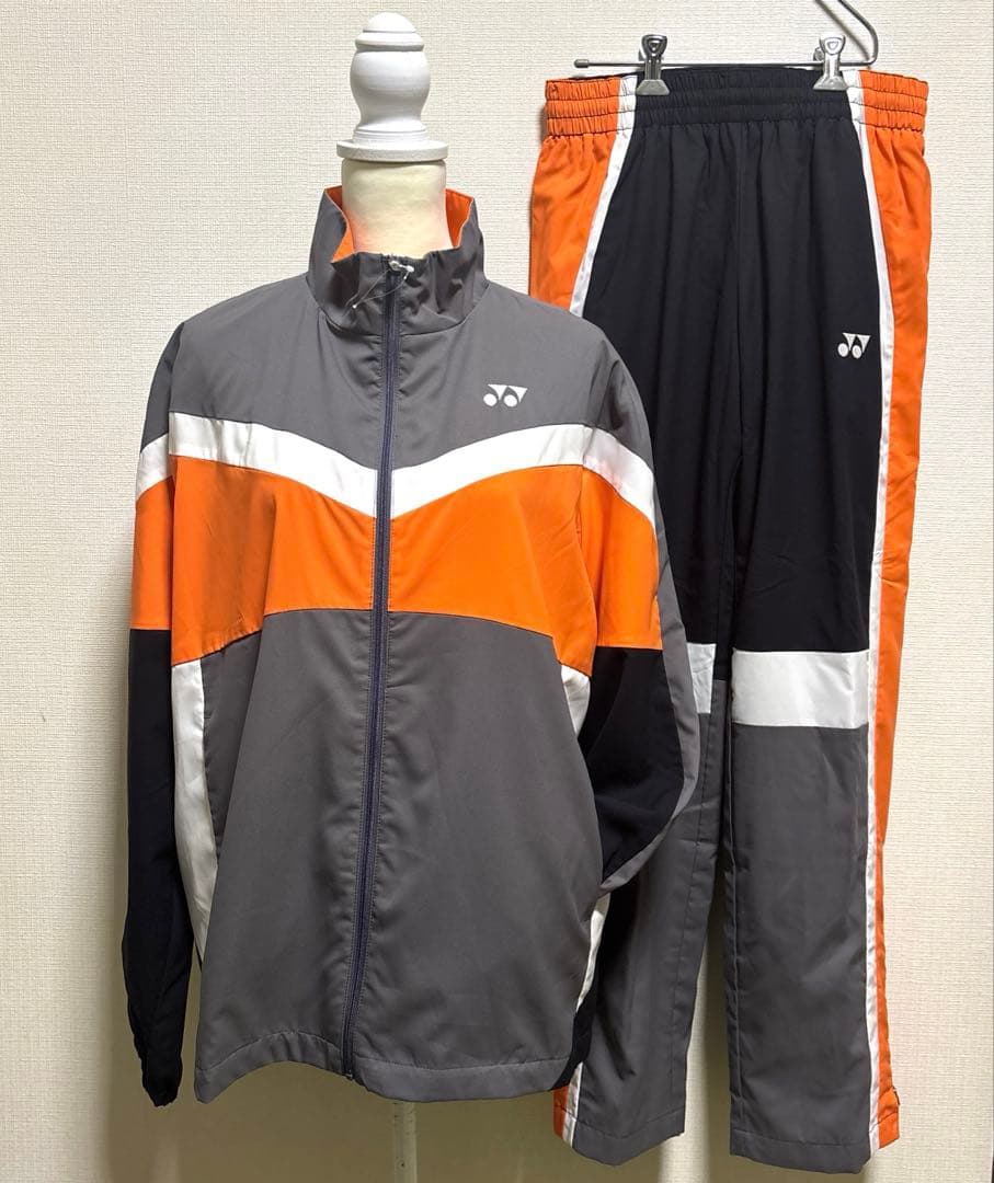 【訳あり】ヨネックスユニ裏地付きウォームアップシャツセットアップ サイズＬ