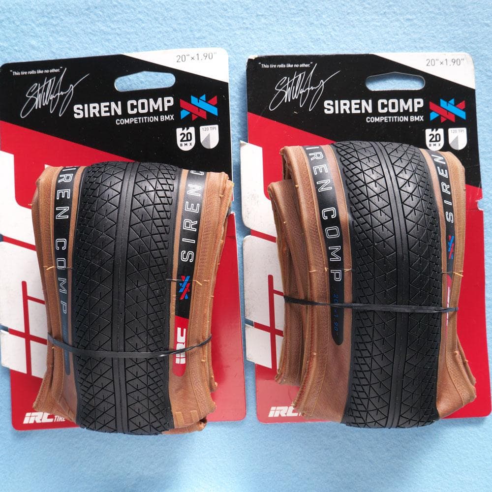 未使用 2本 IRC SIREN COMP 20x1.90 タイヤ 小径車
