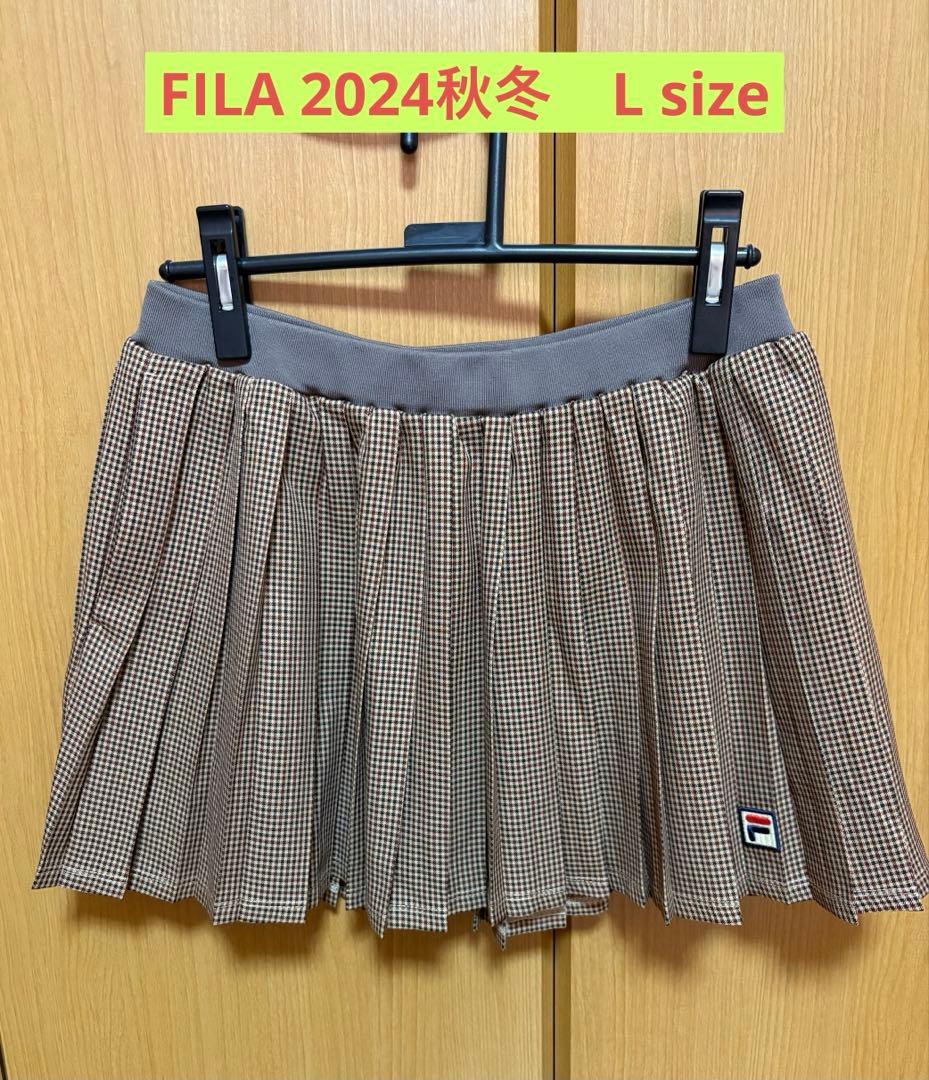 FILA チェック柄プリーツスカート