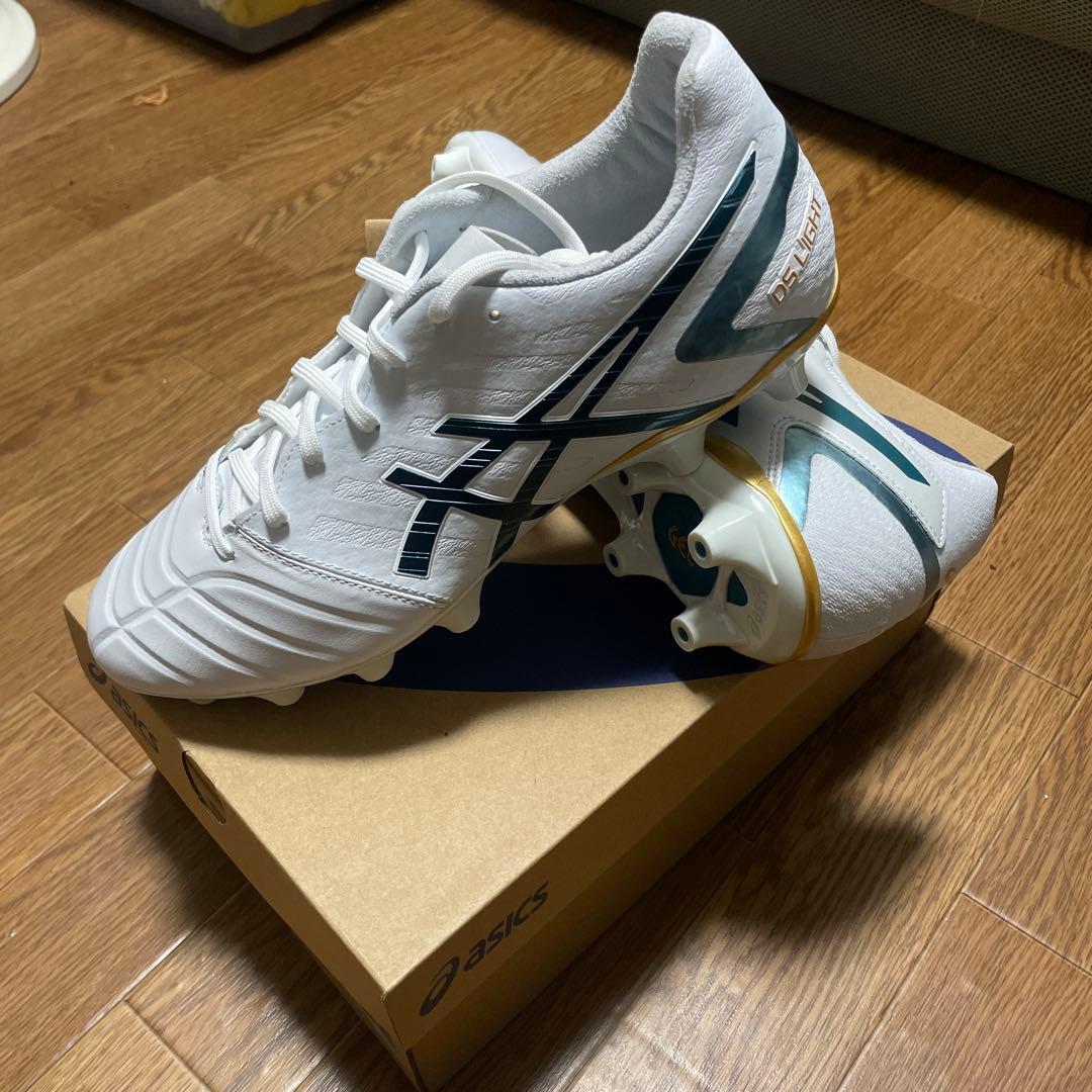 アシックス DS LIGHT ホワイト×グリーン 26.5cm