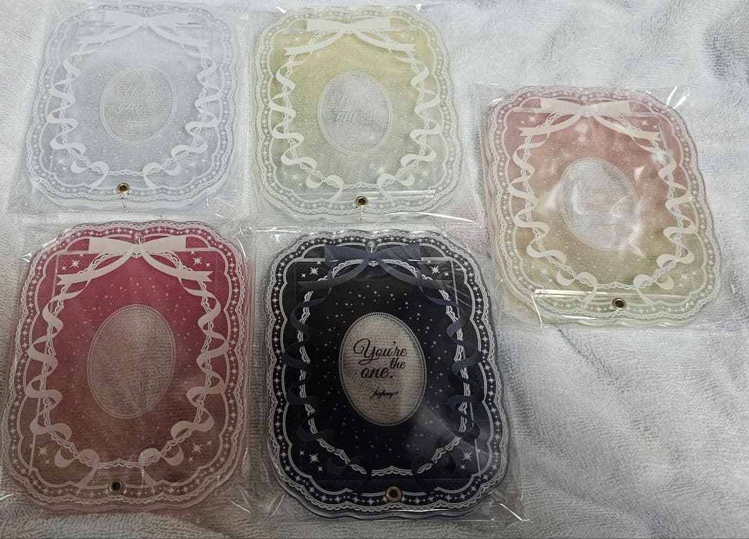 フクヤ　アクリルカードフレーム　グラデーションレース