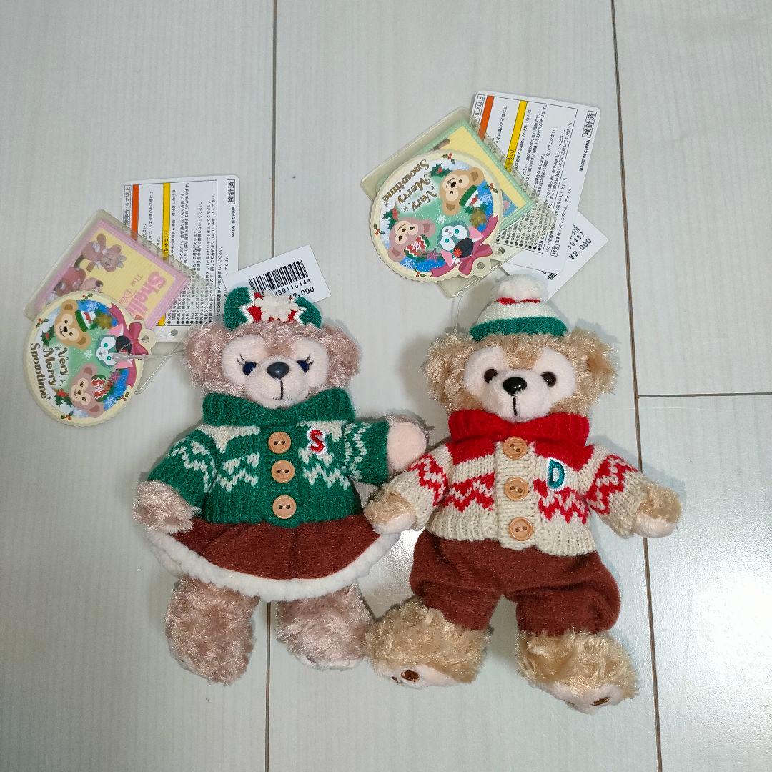 ダッフィーとフレンズ ストラップ ぬいぐるみバッチ 2015年 クリスマス