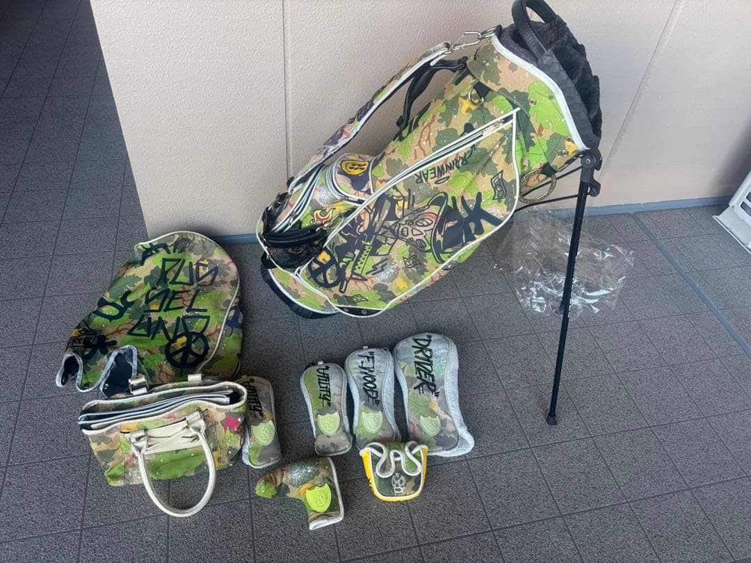 即完売モデル ラッセルノ キャディバッグ ヘッドカバー カートバッグ セット