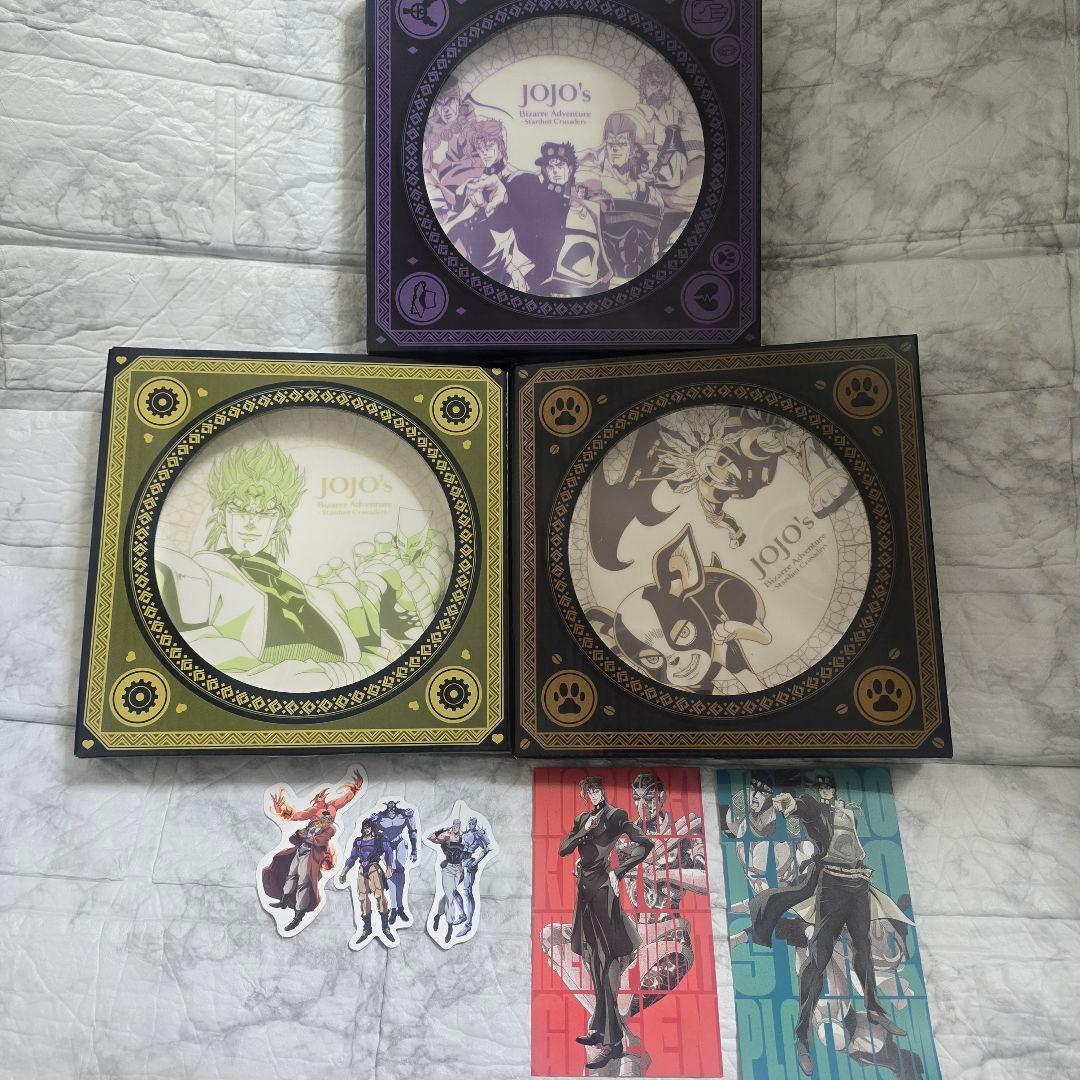 ジョジョ　スシローコラボ　プレート、ステッカー、ピックセット