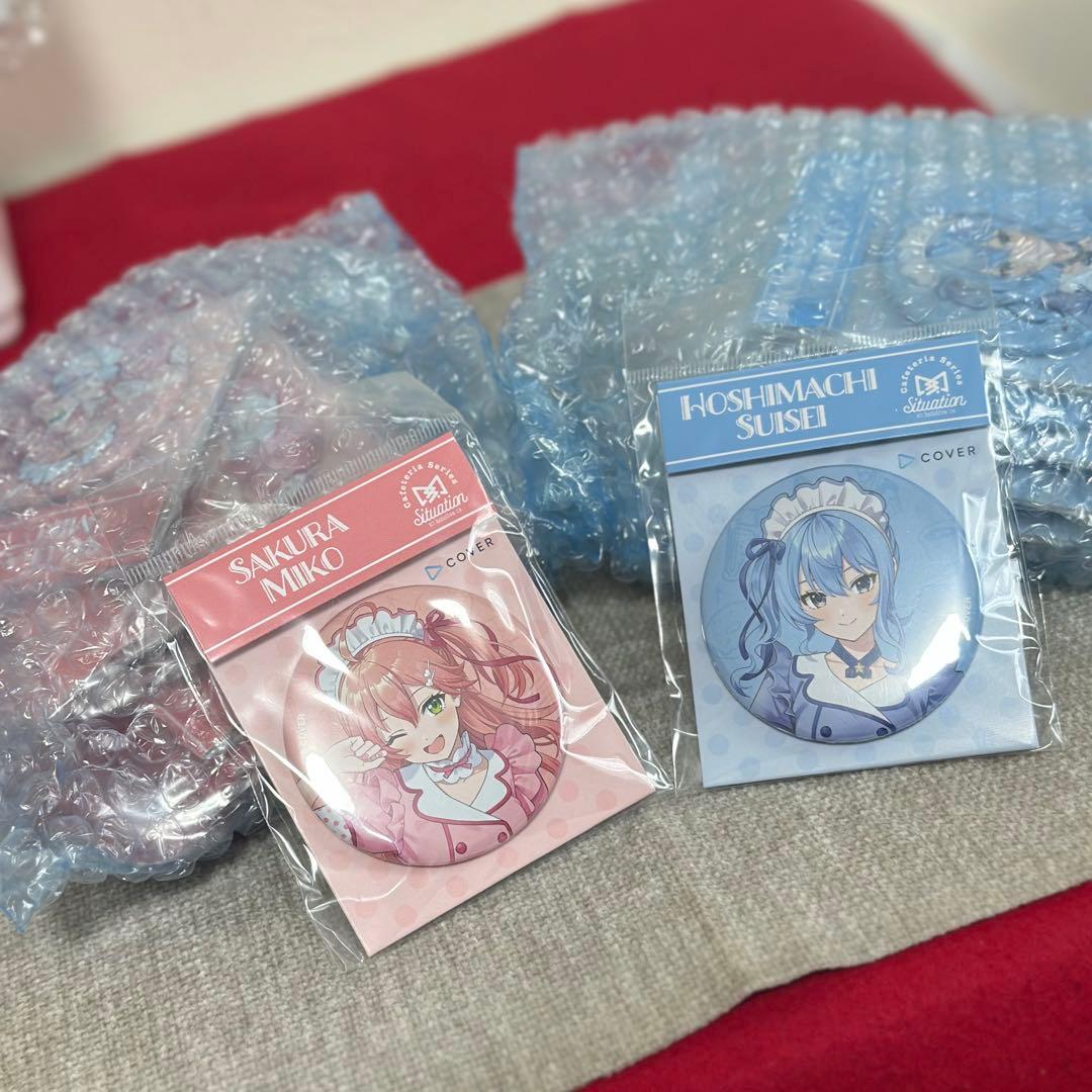 さくらみこ 星街すいせい 缶バッジ 26点 Cafeteria Series