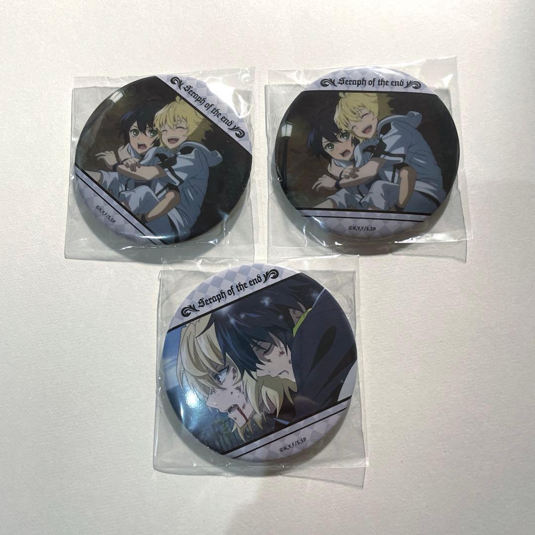 終わりのセラフ 百夜ミカエラ 百夜優一郎 缶バッジ くじ引き堂 くじ ミカ