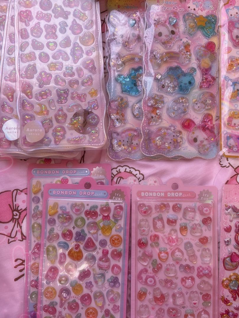 まとめ売り らびちゃん 平成女児シール キャンディツインズ 平成はっぴーフォン