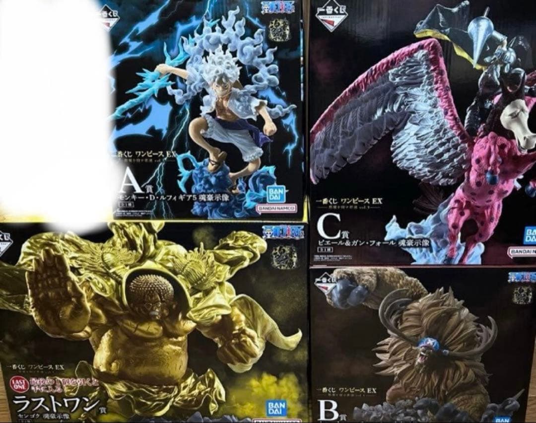 一番くじ ワンピース　ラストワン等　センゴク　ルフィ　チョッパー　ピエール