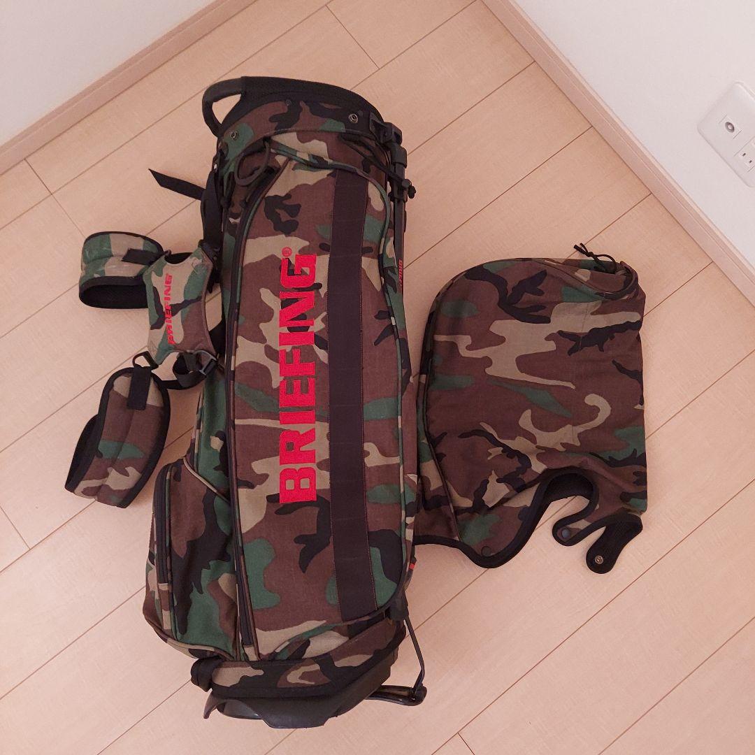 BRIEFING ブリーフィング キャディバッグ スタンド カモフラ ★美品