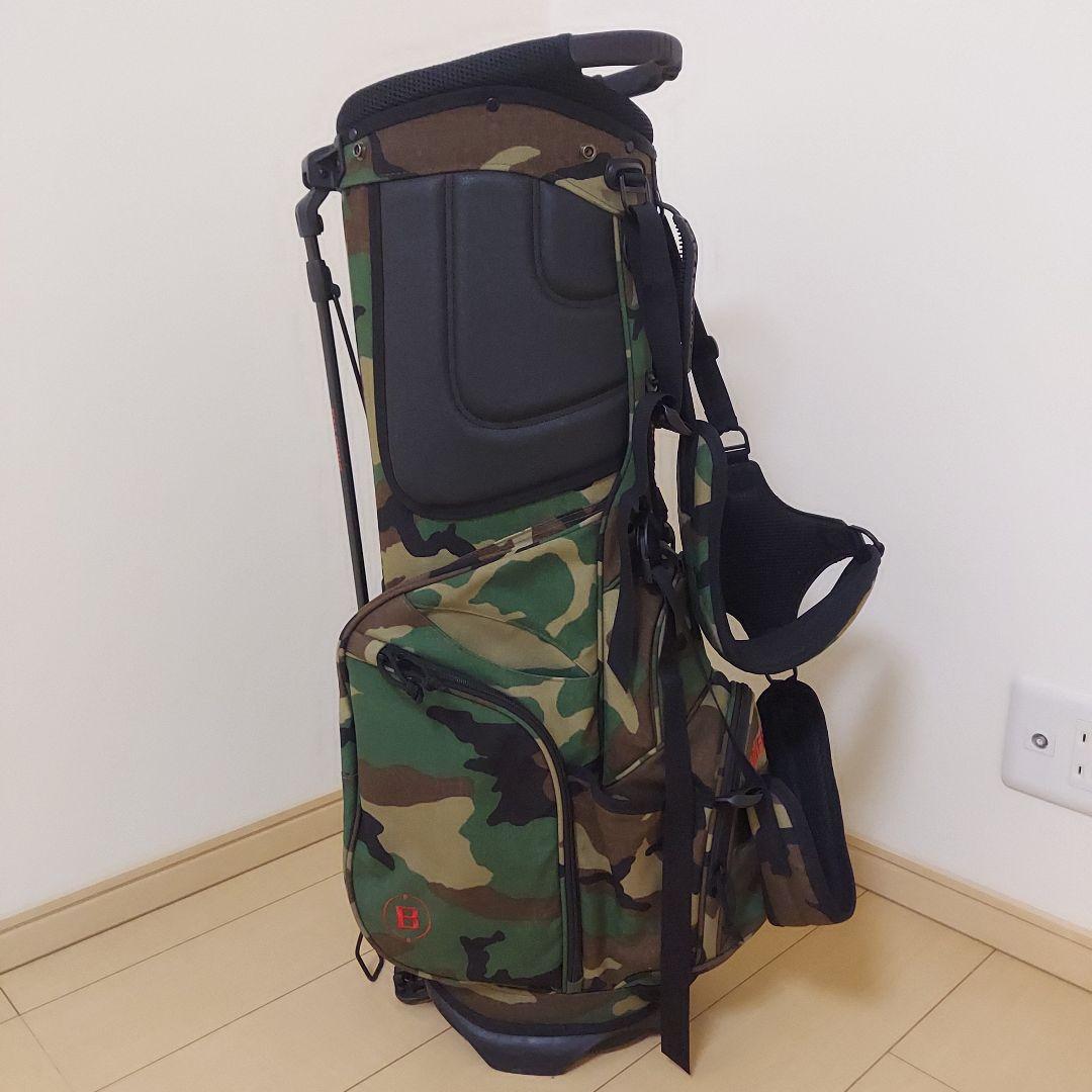 BRIEFING ブリーフィング キャディバッグ スタンド カモフラ ★美品