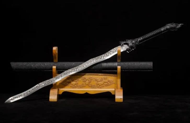 【狼蛇剣】古兵器 武具 刀装具 日本刀　模造刀 居合刀 武士道 鑑賞用 美術刀