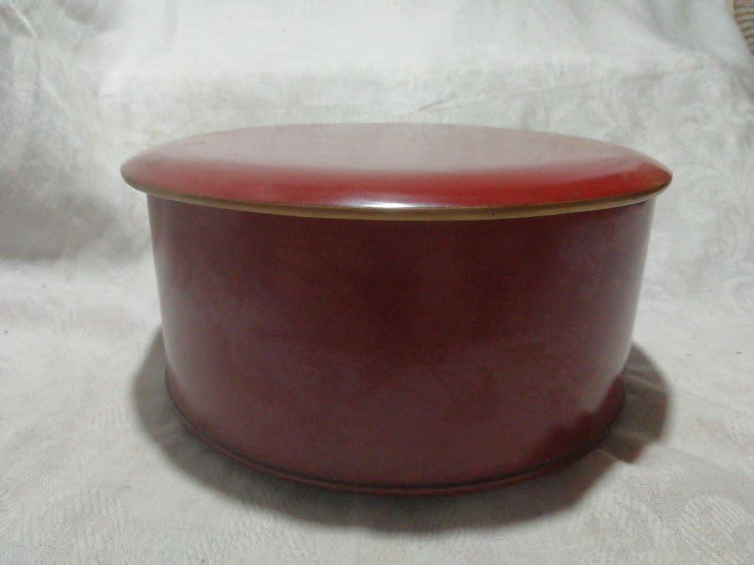 ♪時代九谷染付 煎茶揃い　朱漆茶櫃共